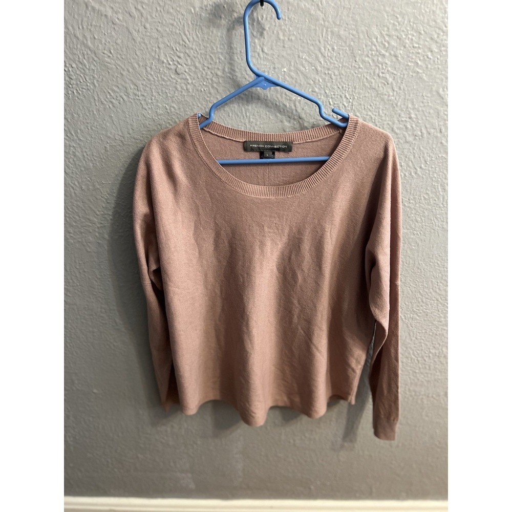 French Connection Rose‎ Color Crew Neck Womens Large